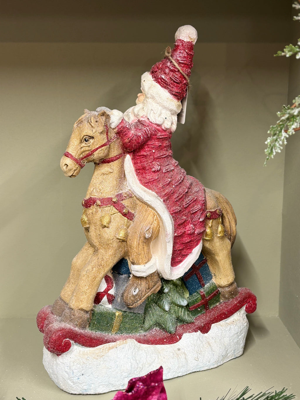 Santa On Rocking Horse