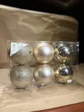 Elegance Luxury Baubles 10cm x6 Gold