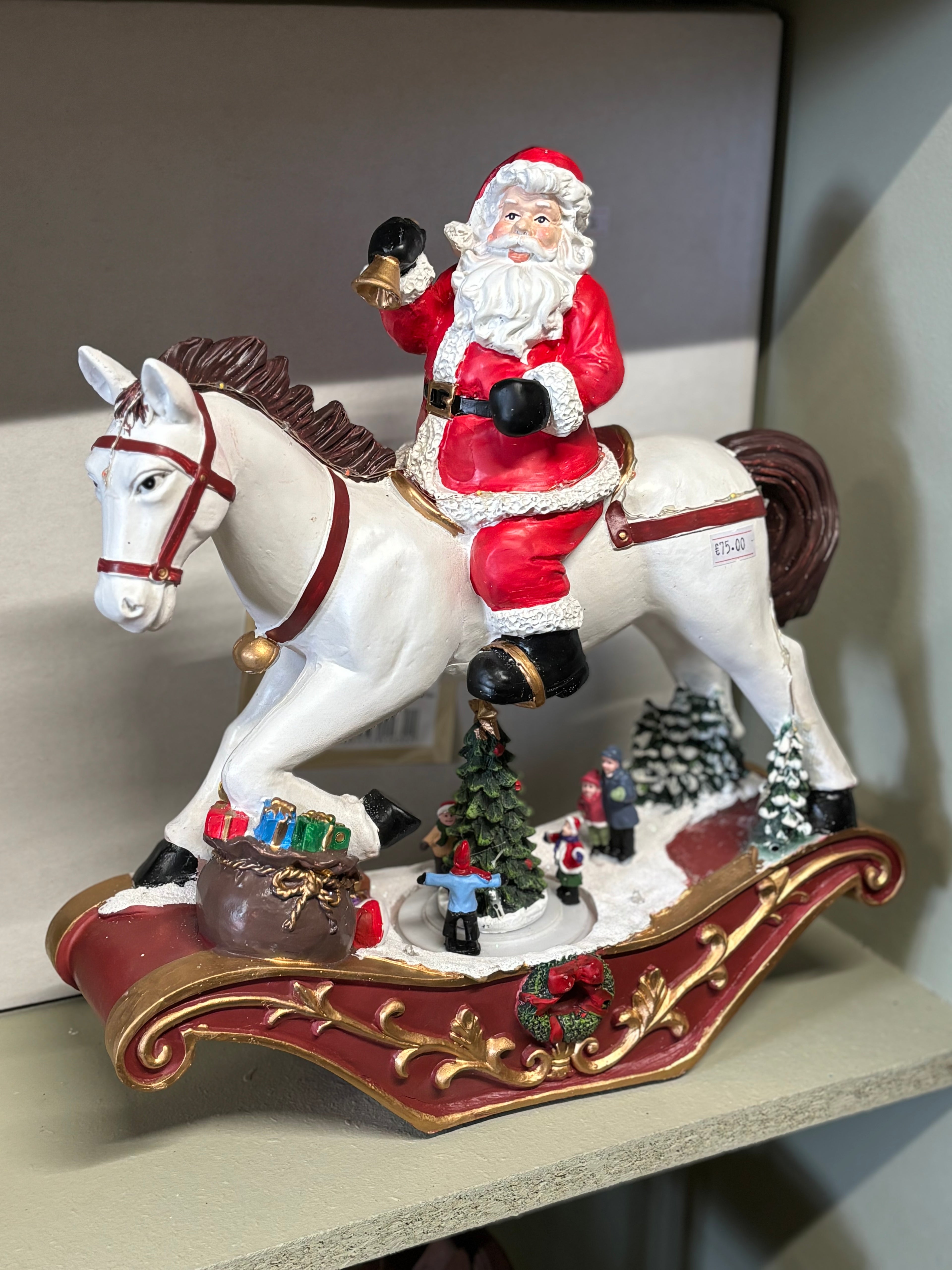 Santa on Rocking Horse