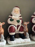 Santa on Log