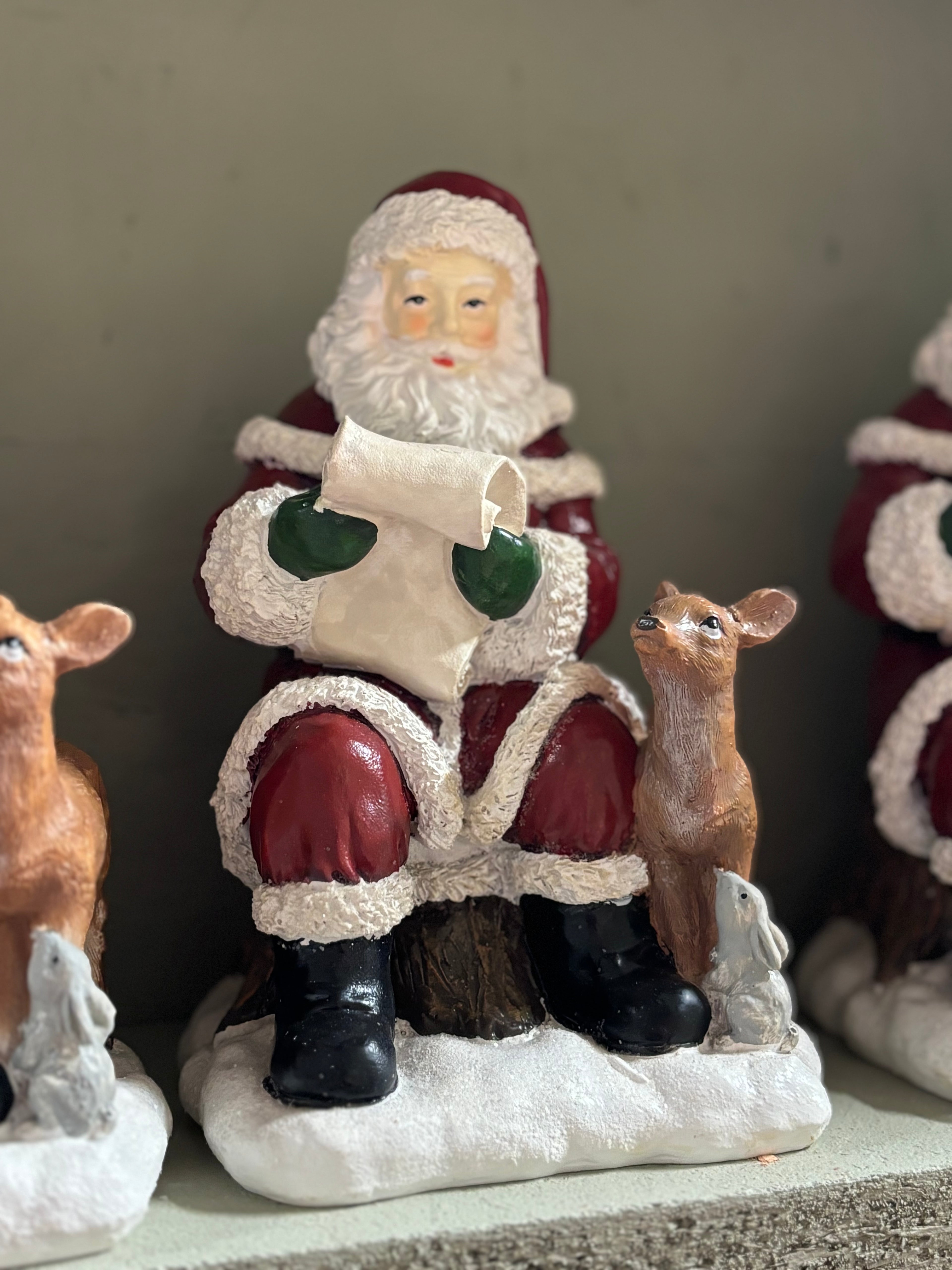 Santa on Log