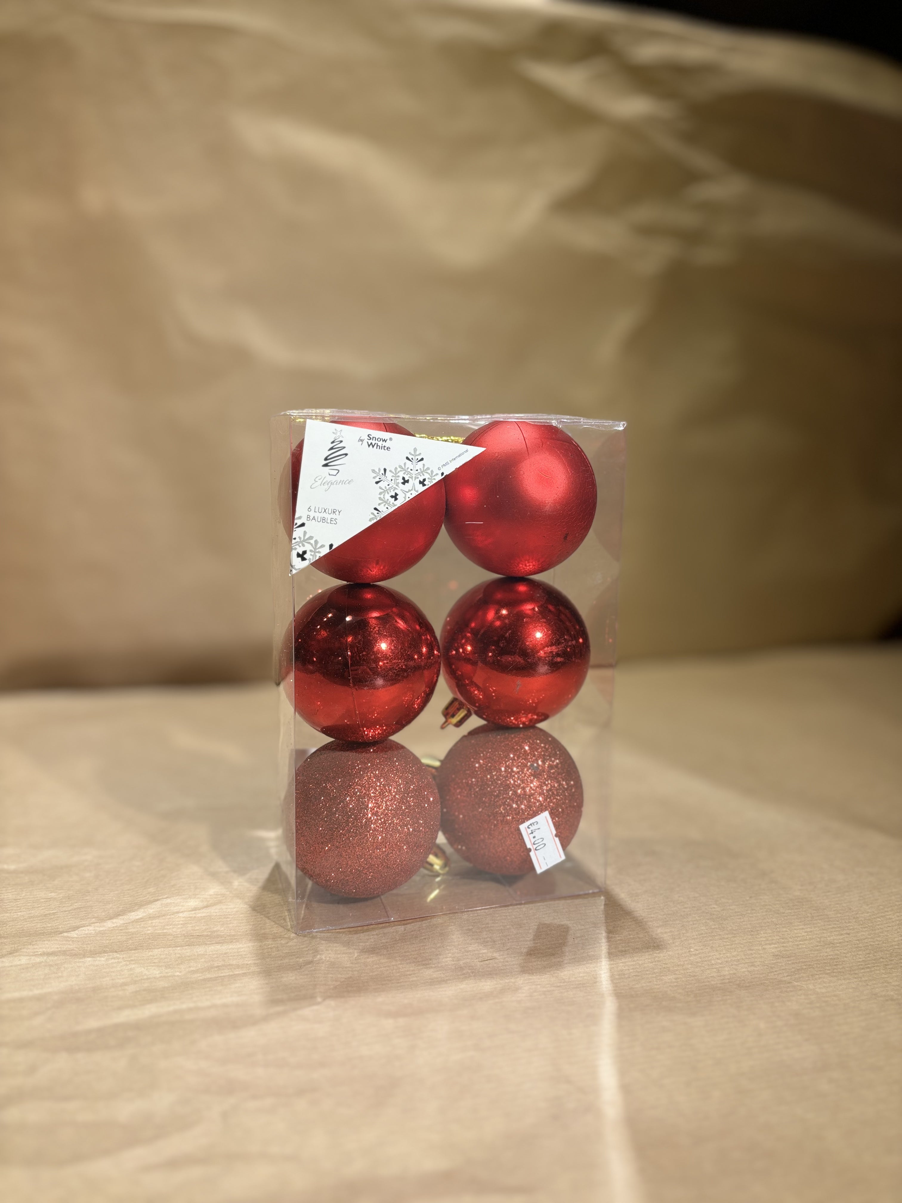 Elegance Luxury Baubles 6cm x 6
