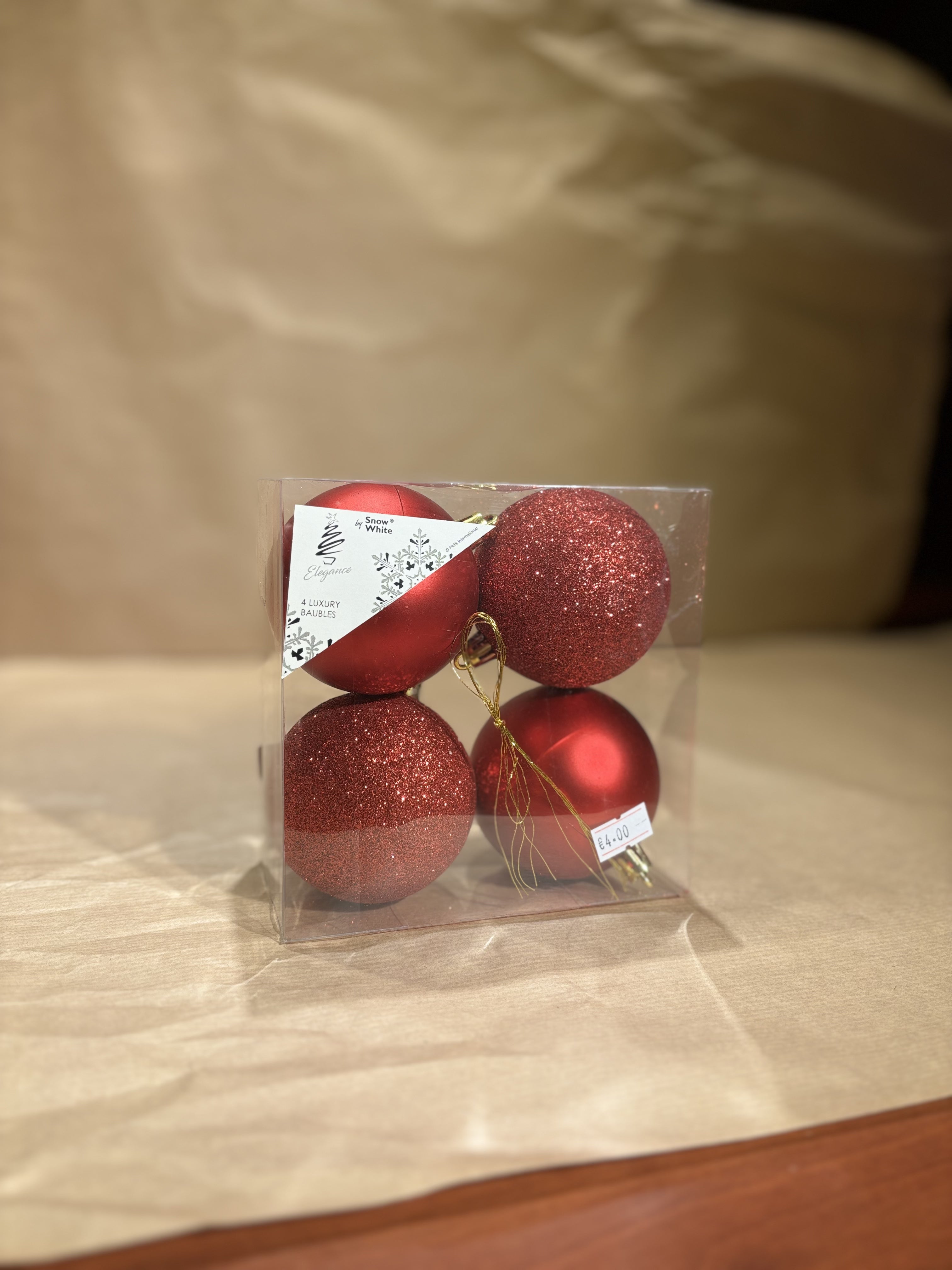 Elegance Luxury Baubles 7cm x 4