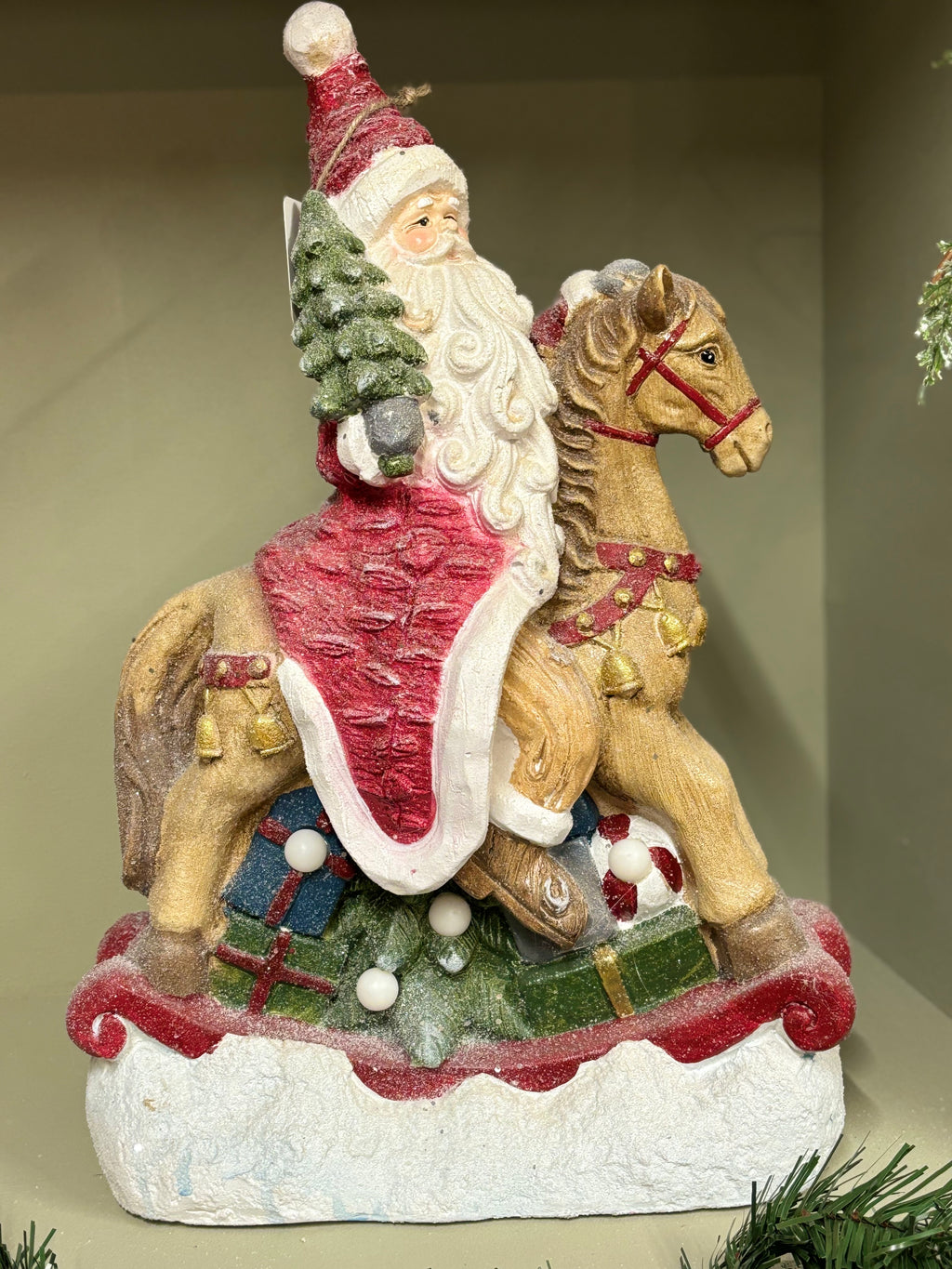 Santa On Rocking Horse