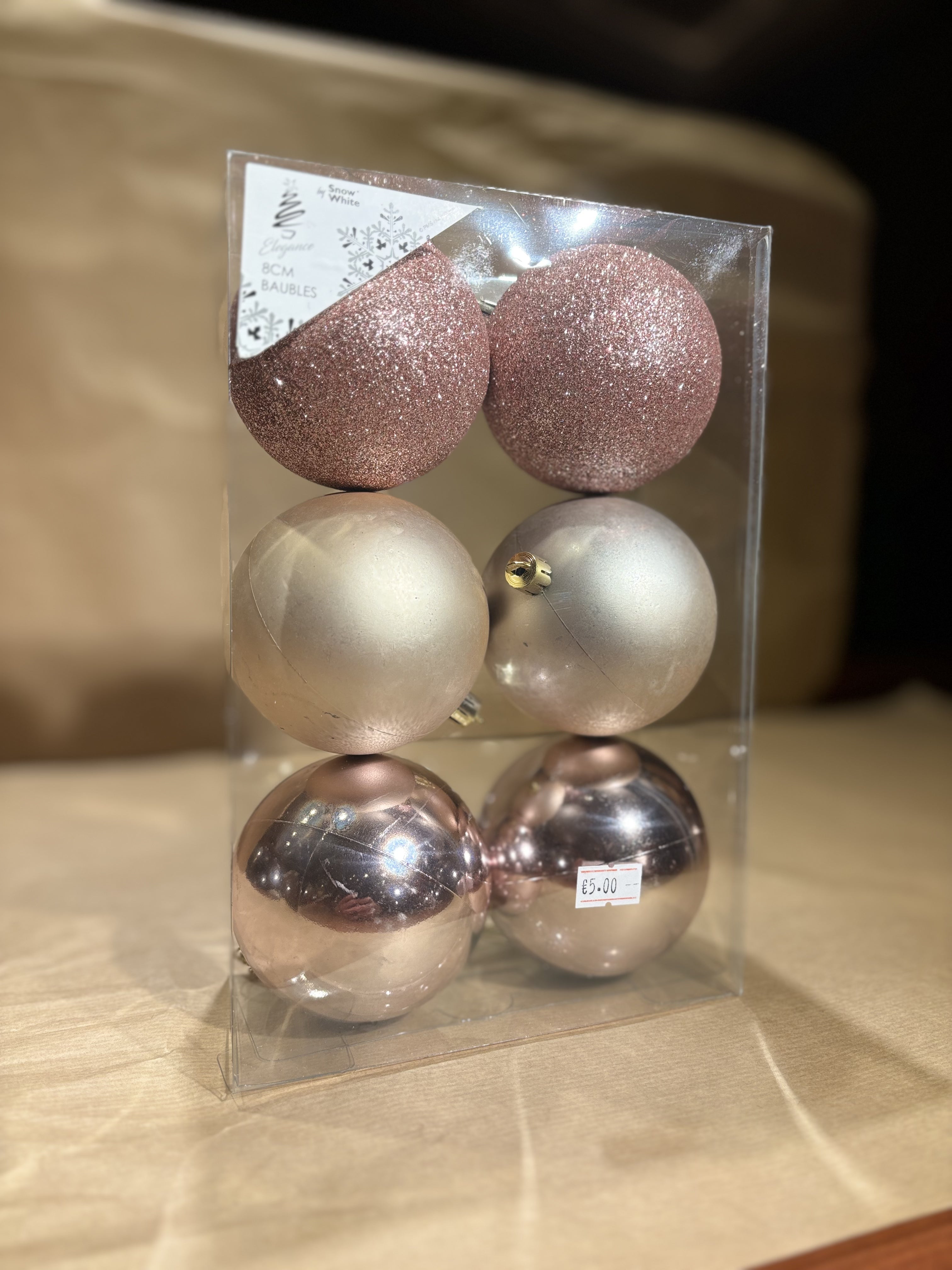 Elegance Luxury Baubles 8cm x6