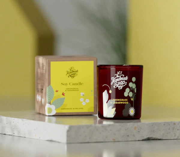 Scented Soy Candle - Lemongrass & Cedarwood 210g