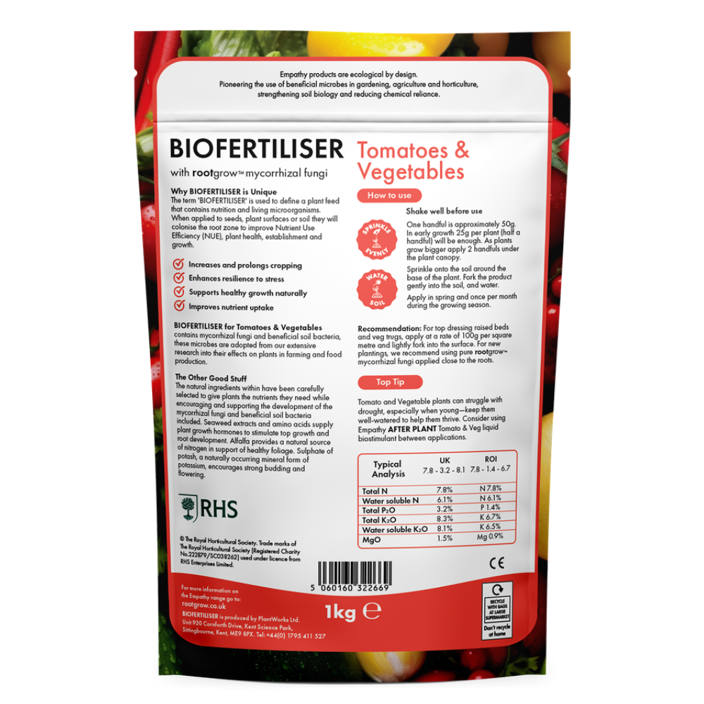 Empathy Tomatoes & Vegetables Biofertiliser with Rootgrow