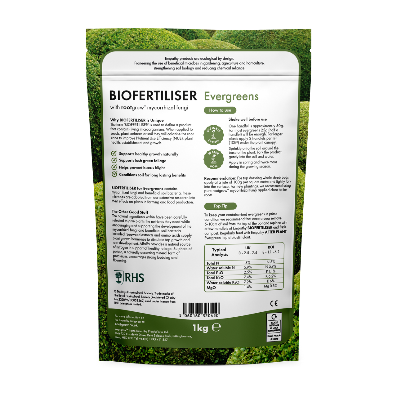 Empathy Biofertliser For Evergreens With Rootgrow