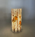 LED Lantern with Closed top and Winter Scene with Robins